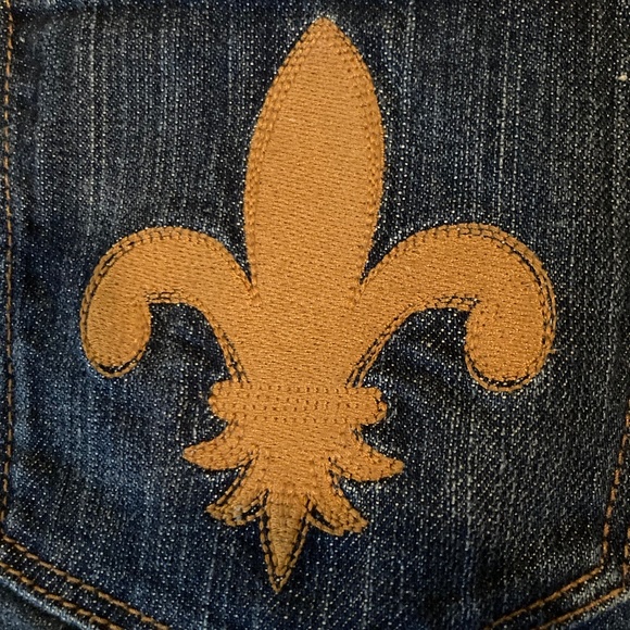 GAP Demin Fleur- de-lis Jean Skirt - Picture 4 of 6